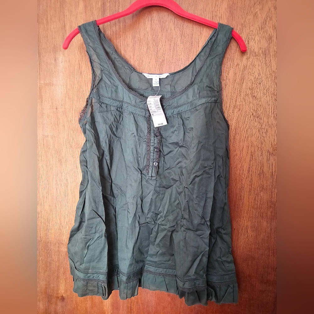 Beautiful Deep Pine Green Cami Top.